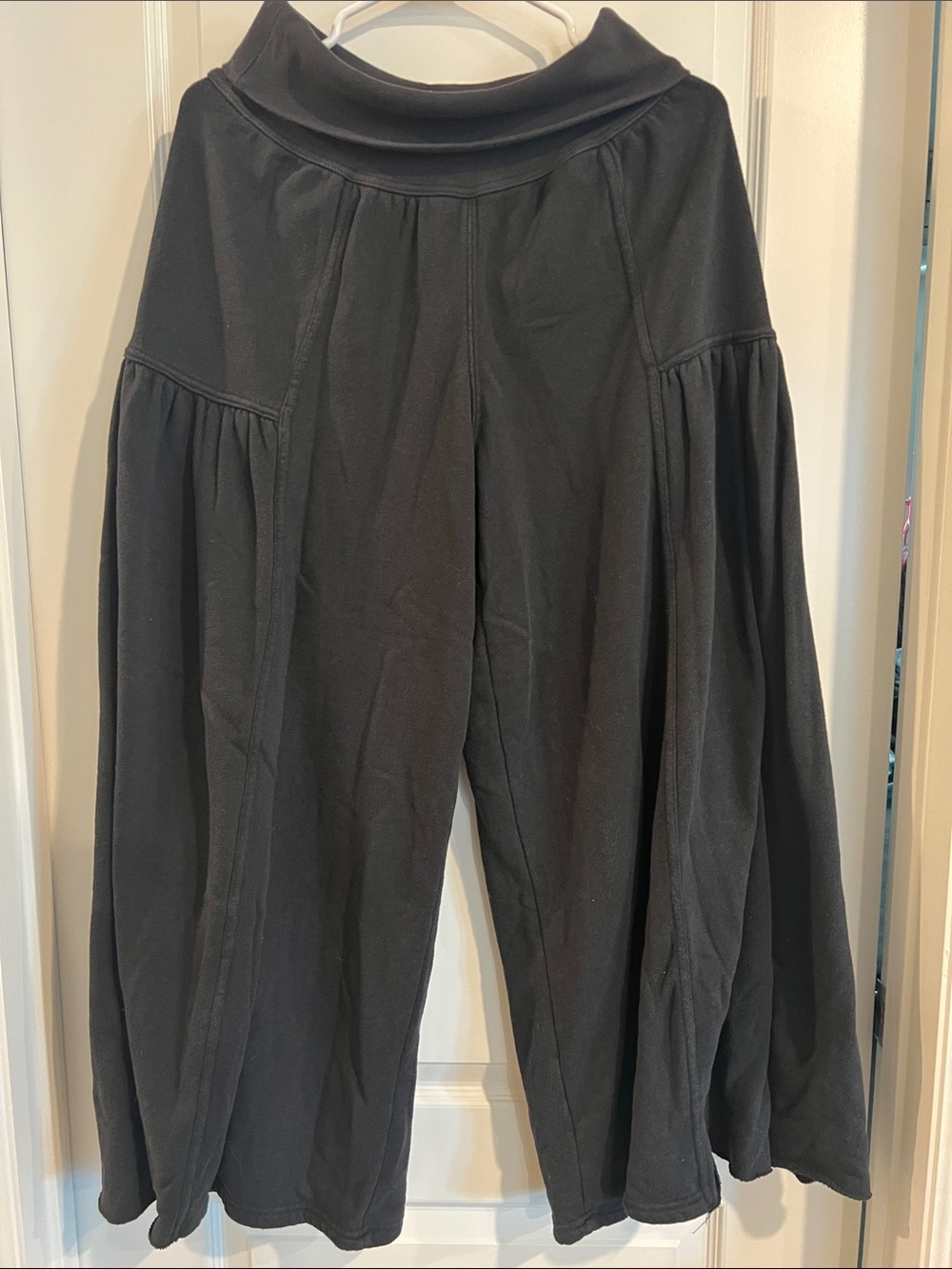FP Movement by Free People Black Wide Leg Jumpsuit Pants